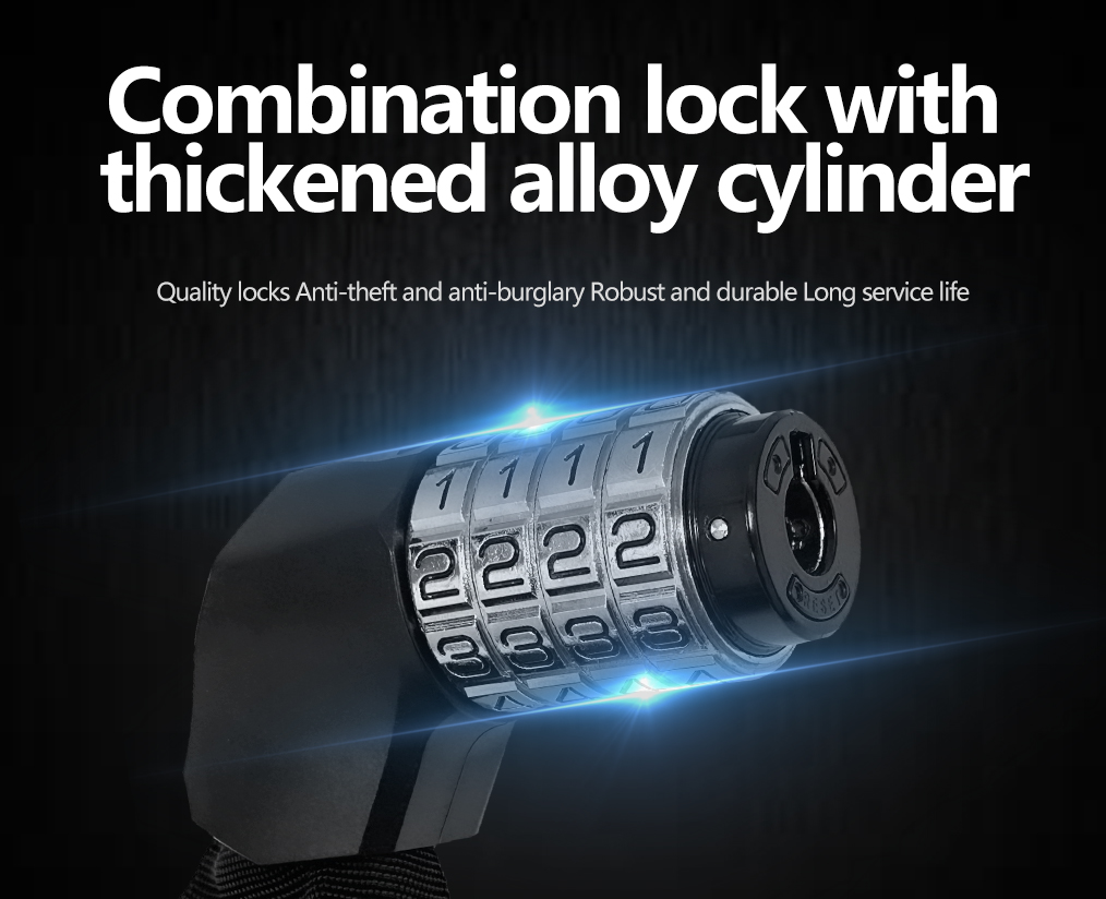 SDL11 Mini Short Combination Chain Lock | Compact Auxiliary Anti‑Theft Lock for Helmets, Backpacks & Skateboards
