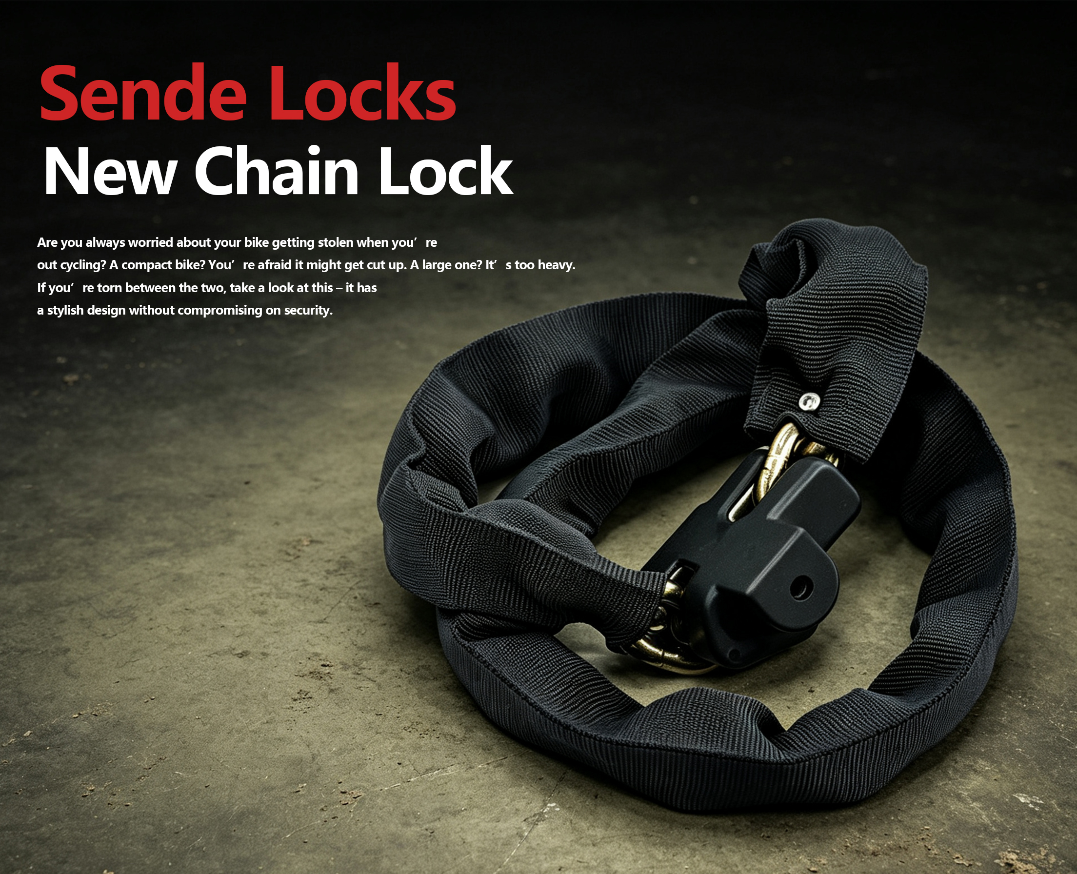 SDL13 Abrasion‑Resistant Fabric‑Covered Combination Chain Lock | Heavy‑Duty Tear‑Proof 5‑Digit Chain Lock for Harsh Outdoor Conditions