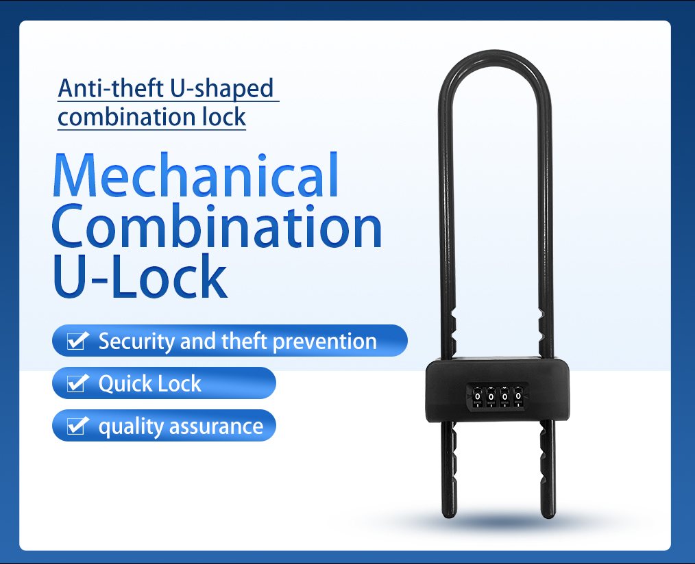 SDU08 Keyless Combination U‑Lock | Heavy‑Duty Digital Anti‑Theft U‑Lock, Top‑Seller for Cross‑Border E‑Commerce