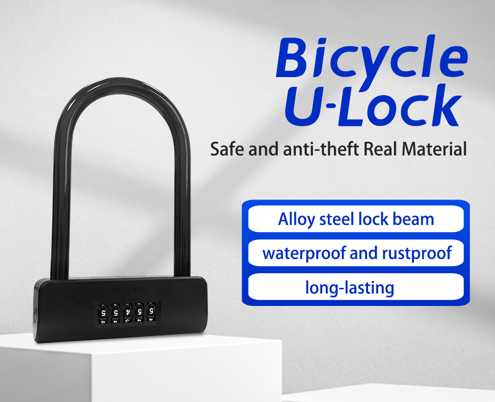 SDU09 Heavy‑Duty Reinforced Combination U‑Lock | Thickened Shackle Dust‑Proof High‑Security Anti‑Theft U‑Lock