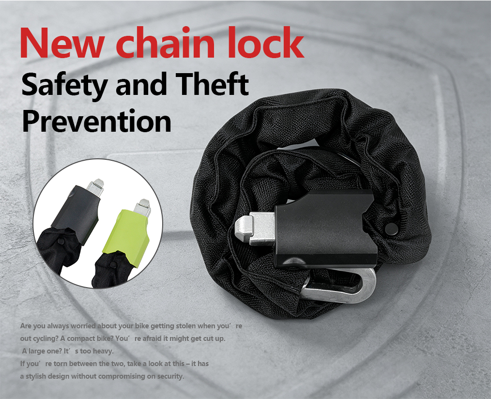 SDL05 Key Chain Lock | Patented Quenched Steel Bicycle Anti-Theft Chain Lock