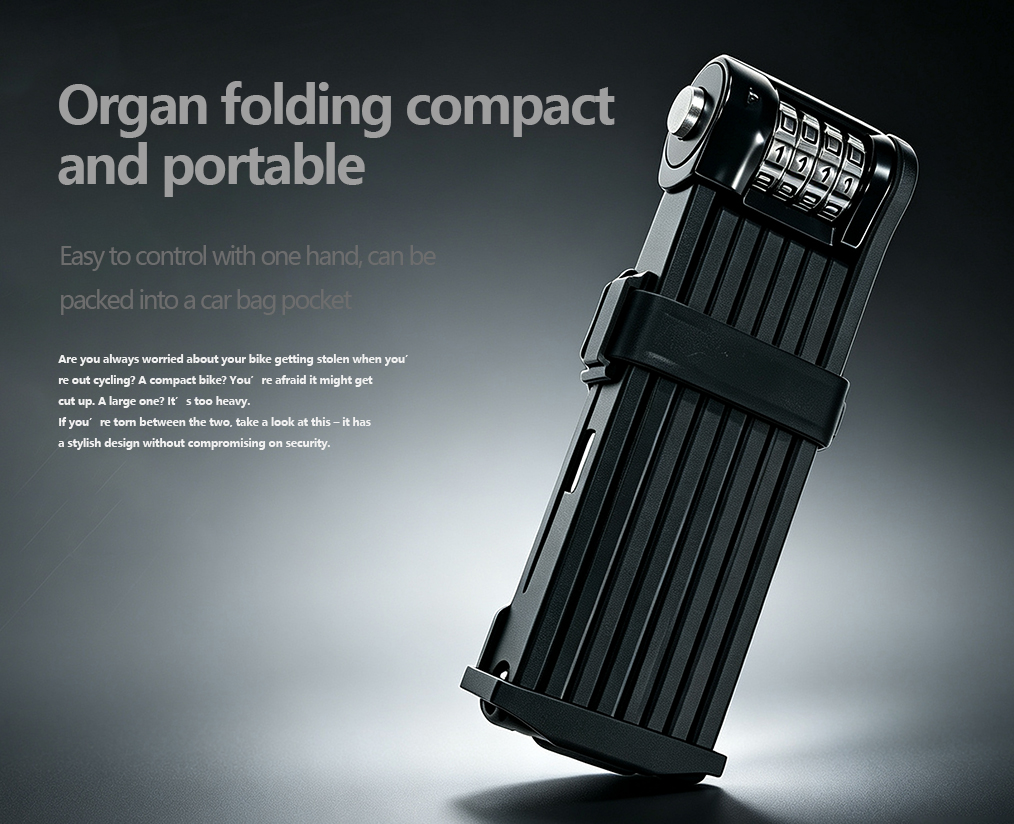 SDZ06 Rectangle Folding Lock | High‑Cost‑Performance Code‑Type Rectangular Folding Bicycle Lock