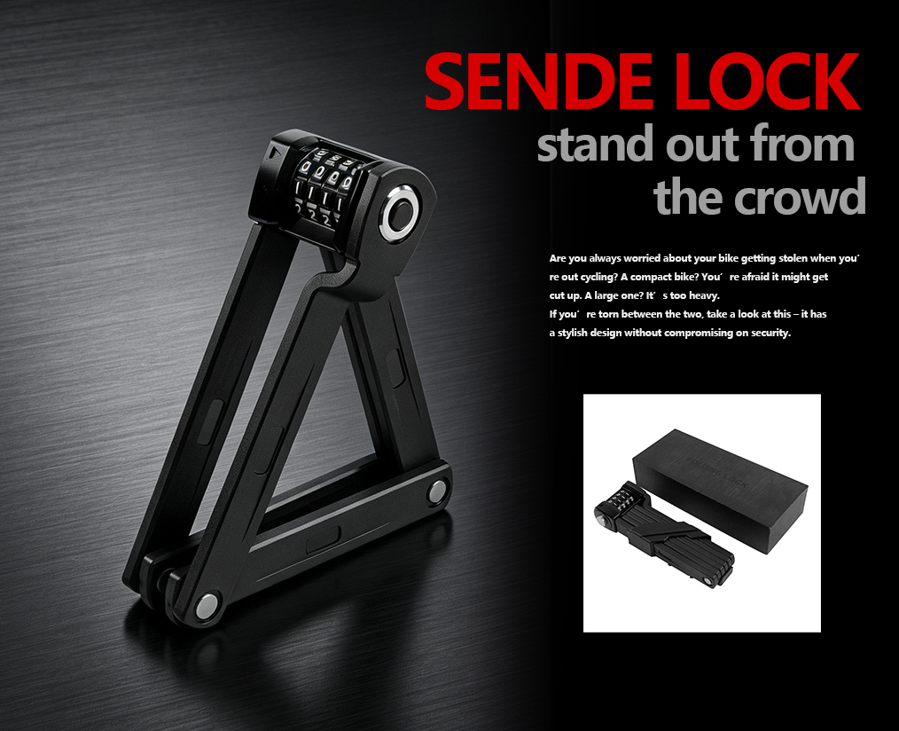 SDZ11 Code Rectangle Folding Lock | Keyless Password‑Type Rectangular Folding Lock for Commuter Bikes